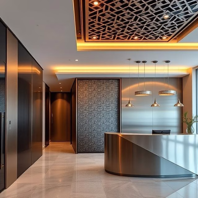 Custom interior metal works in Dubai by Metal Space