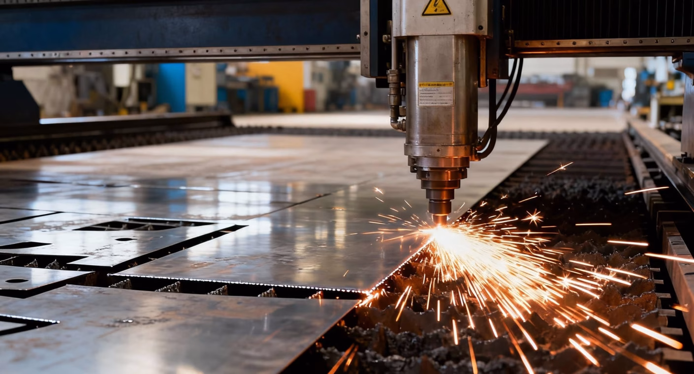 High-precision metal cutting machines in operation, representing advanced metal cutting UAE services